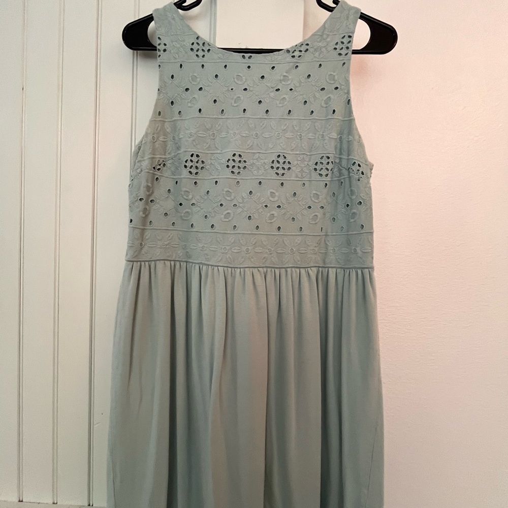 Ann Taylor Loft Sage Green Summer Dress